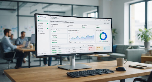 ตัวอย่าง dashboard สำหรับองค์กร